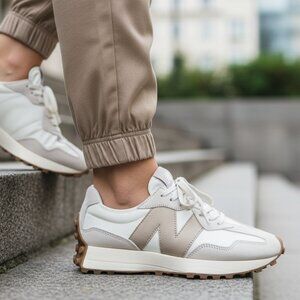 New Balance 327 Unisex Women 11 / Men 9.5  Sneakers Shoes Moonbeam driftwood tan